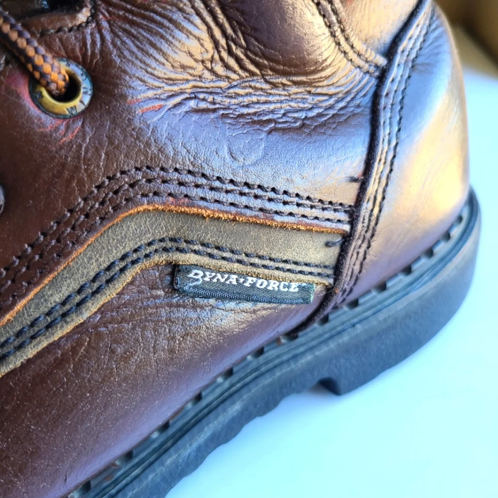 RED WING BOOTS Dyna Force -STEEL TOE INSULATED WORK BOOTS Men size 8.5 - Picture 3 of 12